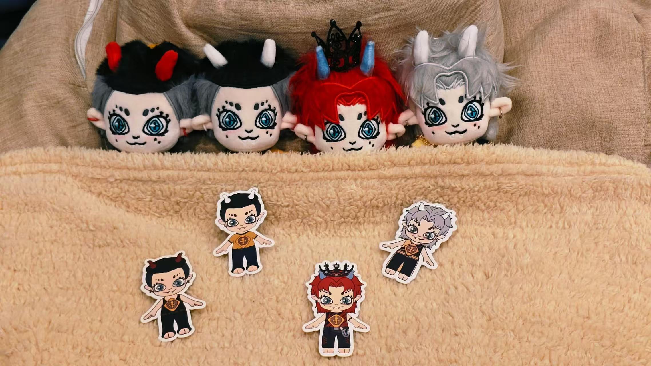 Boonaz x Bambam Plush Keychain Blind Box - Cute Moe Grain Collectible Toy