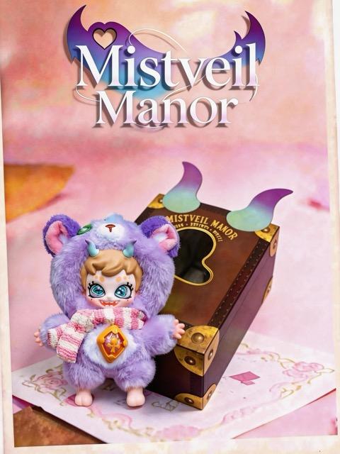Boonaz Mistevil Manor Soft Plushie Keychain, Stuffed Animal Bag Clip, Cute Horror Doll Ornament